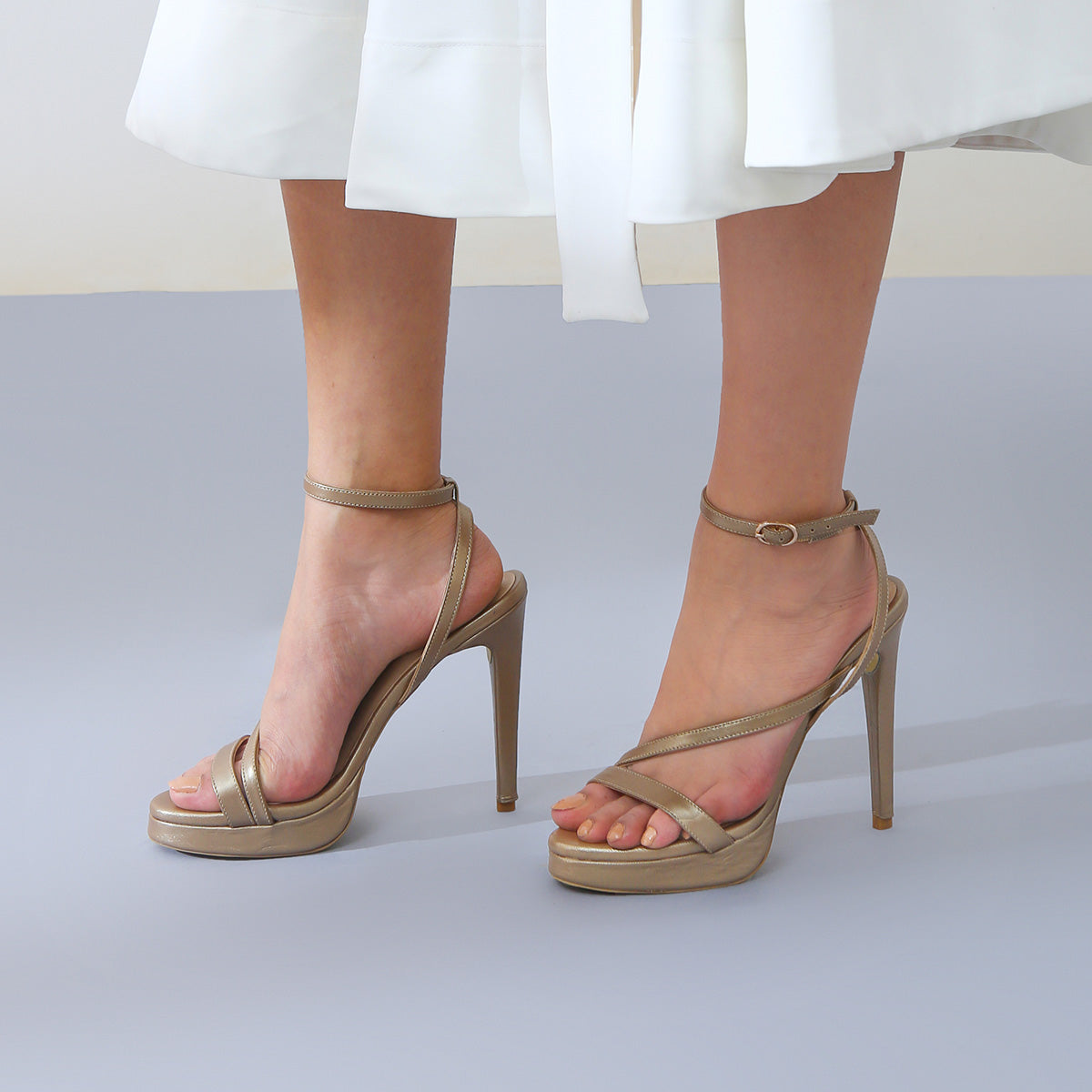 Black Ankle Strap High Heels Open Toe Stiletto Prom Heel Sandals for Women  - Milanoo.com
